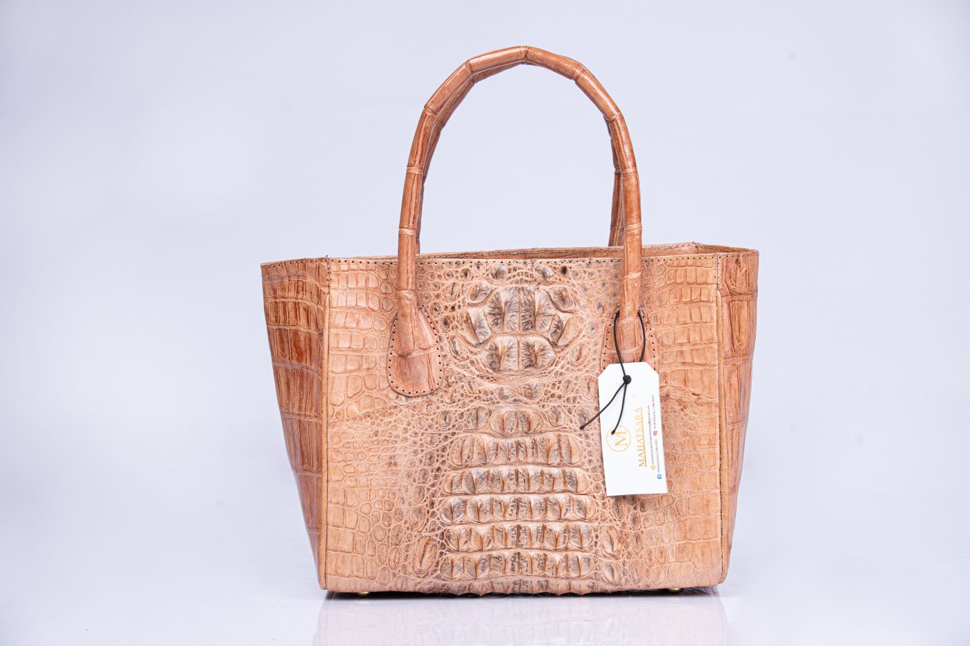 sac en vraie cuir de croco MAHATSARA