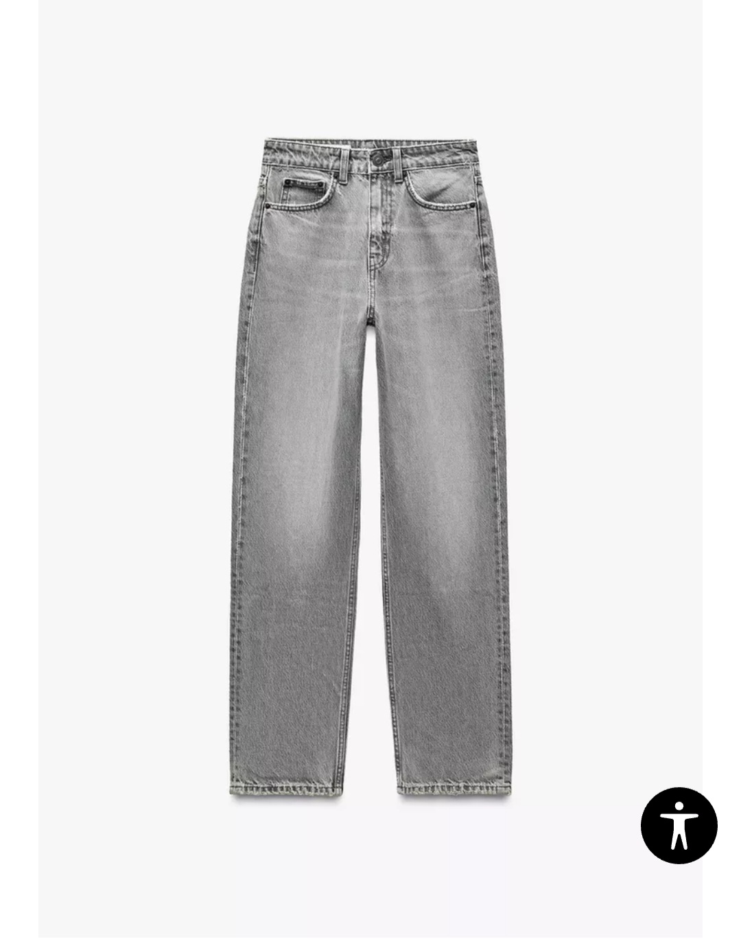 Mom jeans gris